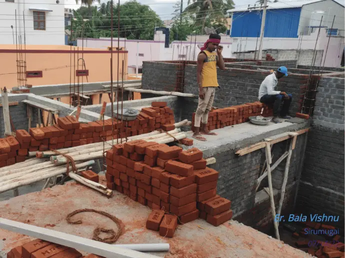 Brick work Coimbatore House Construction Tamilnadu and design work Engineers Architects trichy